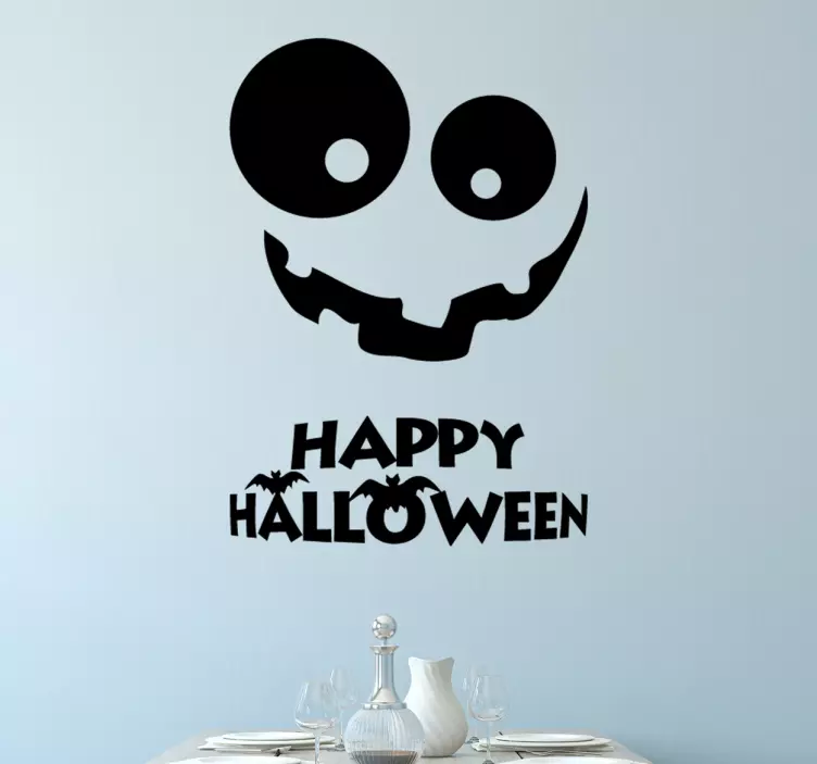 Vinilo decorativo calabaza Halloween - TenVinilo