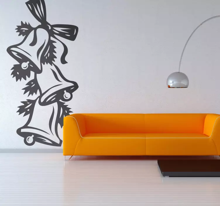 Vinilo decorativo campanas navidad - TenVinilo