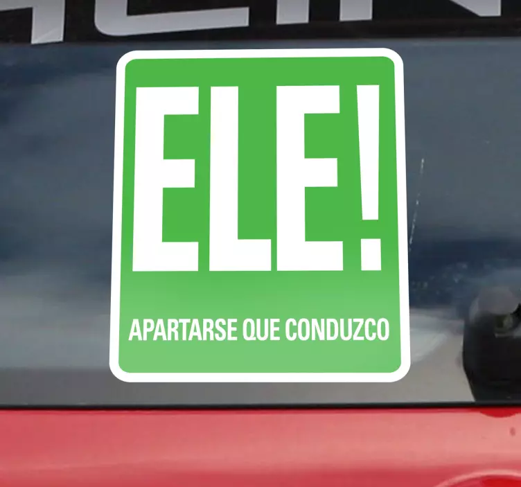 Vinilo decorativo coche ele - TenVinilo