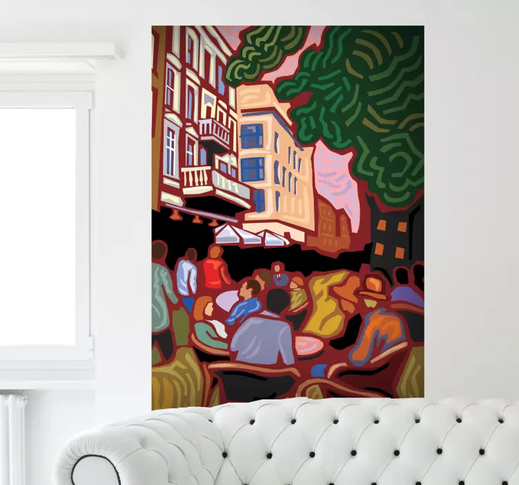 Vinilo decorativo cuadro impresionista - TenVinilo