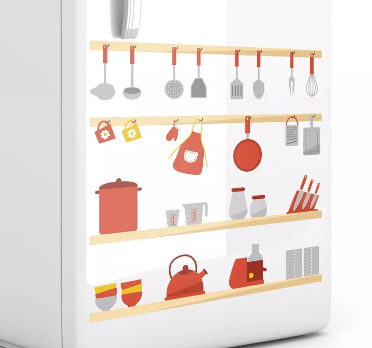 Vinilo decorativo cubiertos expuestos - TenVinilo