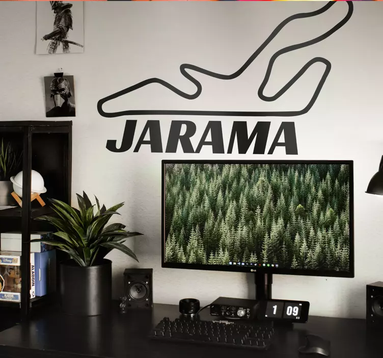 Vinilo decorativo deporte circuito Jarama - TenVinilo