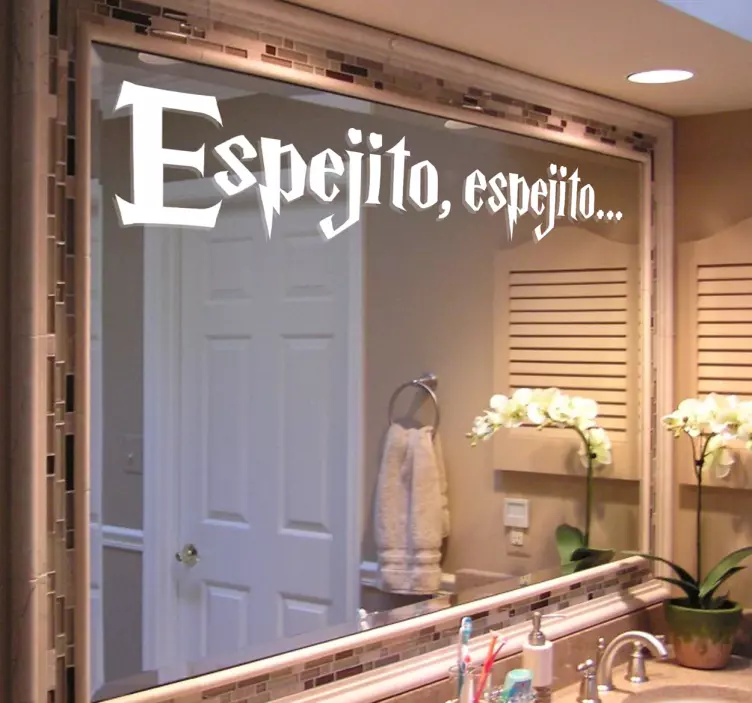 Vinilo para baños espejito espejito - TenVinilo