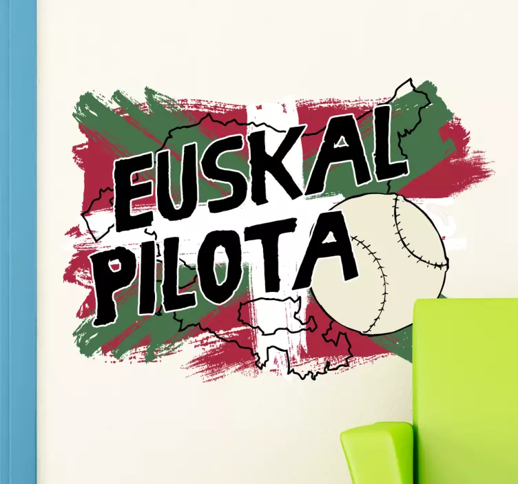 Vinilo decorativo euskal pilota - TenVinilo