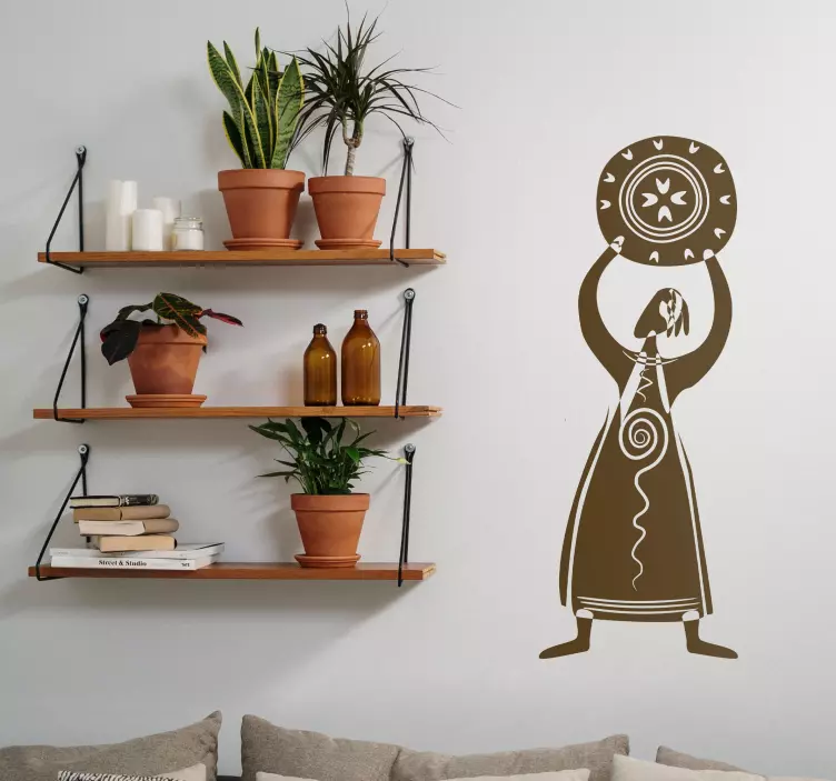 Vinilo decorativo figura tribal - TenVinilo