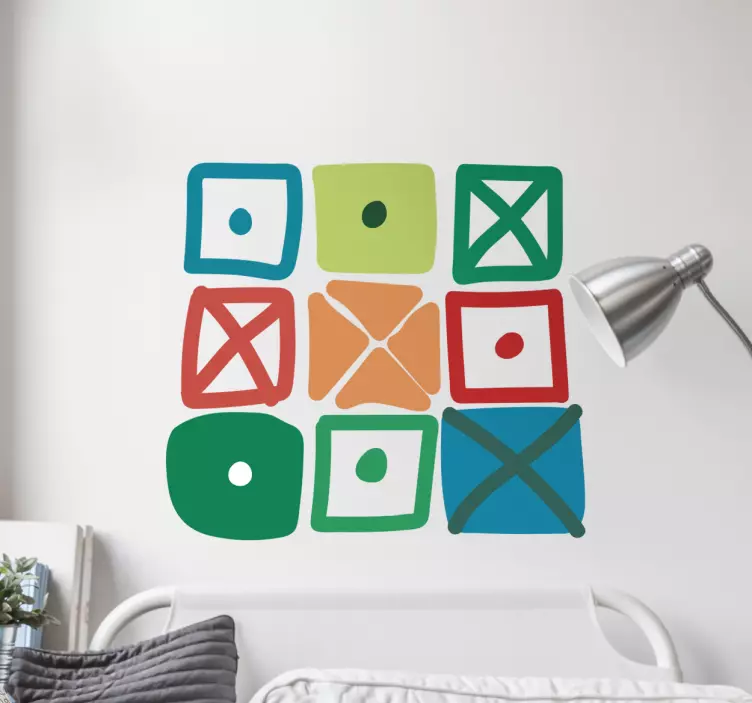 Vinilo decorativo figuras silla eames - TenVinilo