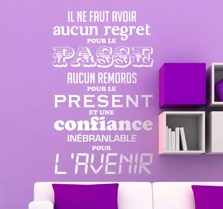 Vinilo decorativo frase Jean Jaurès - TenVinilo