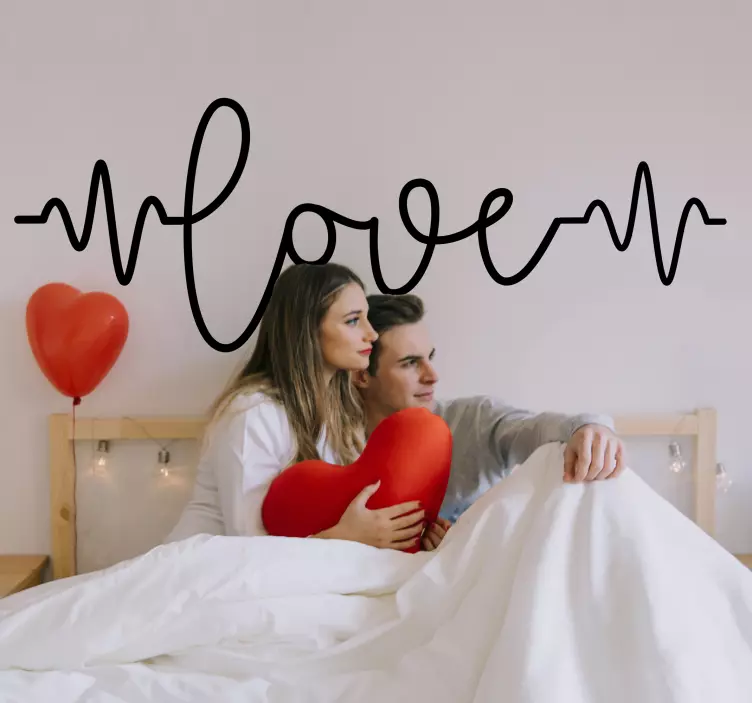 Vinilo decorativo frase love - TenVinilo