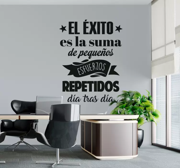 Vinilo pared frase motivadora superación personal - TenVinilo