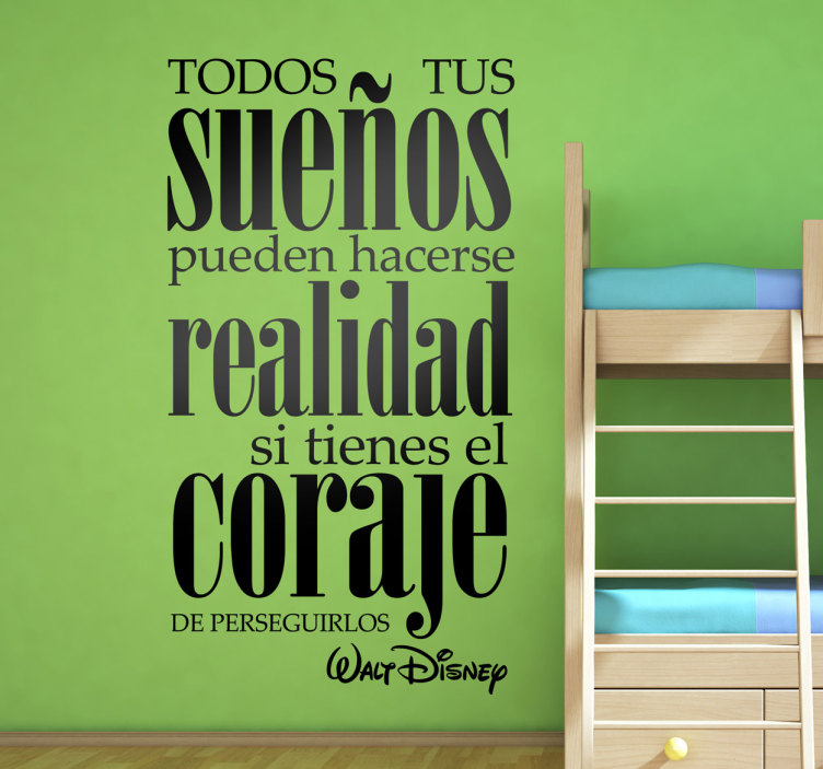 Vinilo pared frase motivadora Walt Disney - TenVinilo