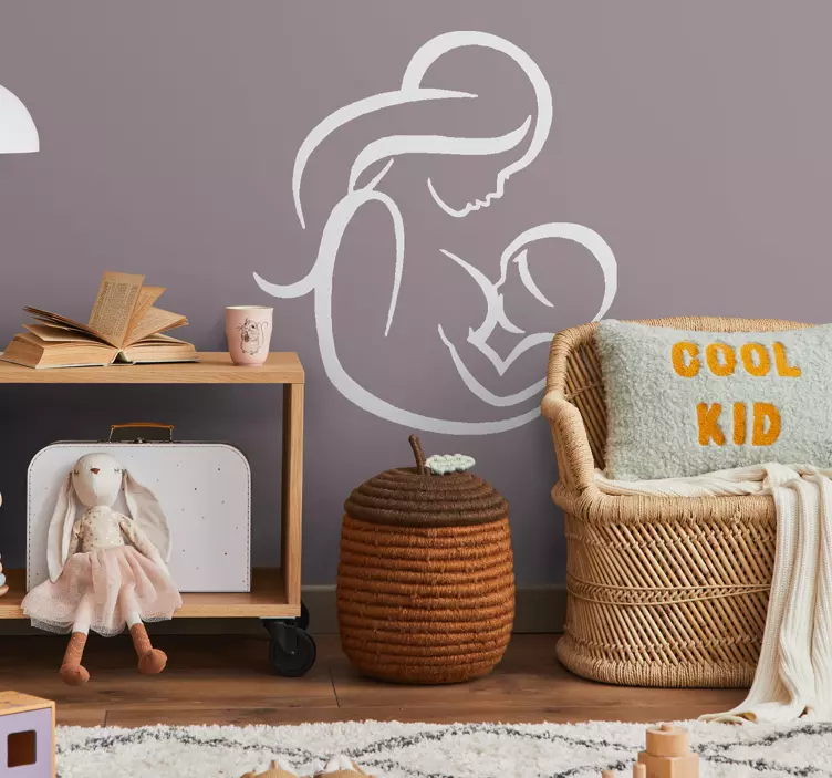 Vinilo decorativo hogar lactancia - TenVinilo