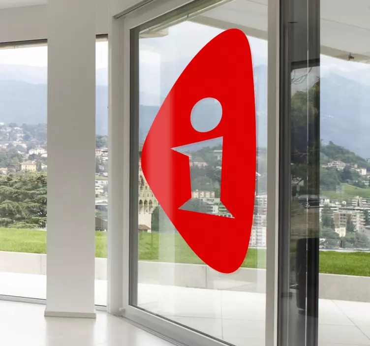 Vinilo decorativo icono de información - TenVinilo