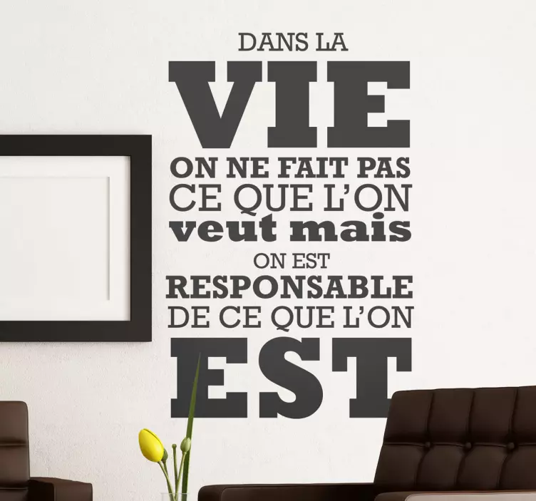 Vinilo decorativo Jean Paul Sartre - TenVinilo