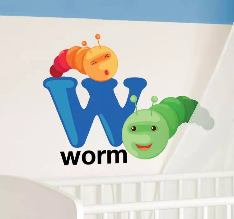 Vinilo decorativo letra W - TenVinilo