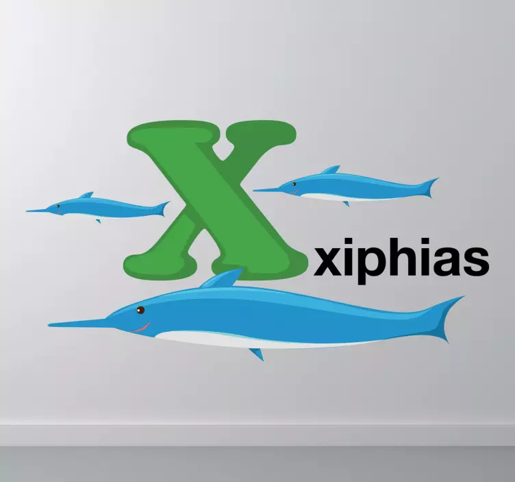 Vinilo decorativo letra X - TenVinilo