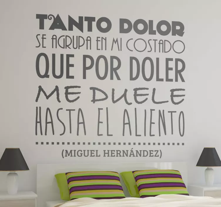Vinilo decorativo Miguel Hernández - TenVinilo