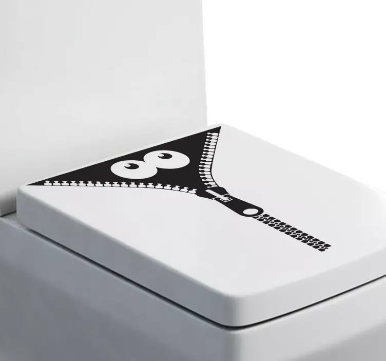 Vinilo decorativo monstruo cremallera - TenVinilo