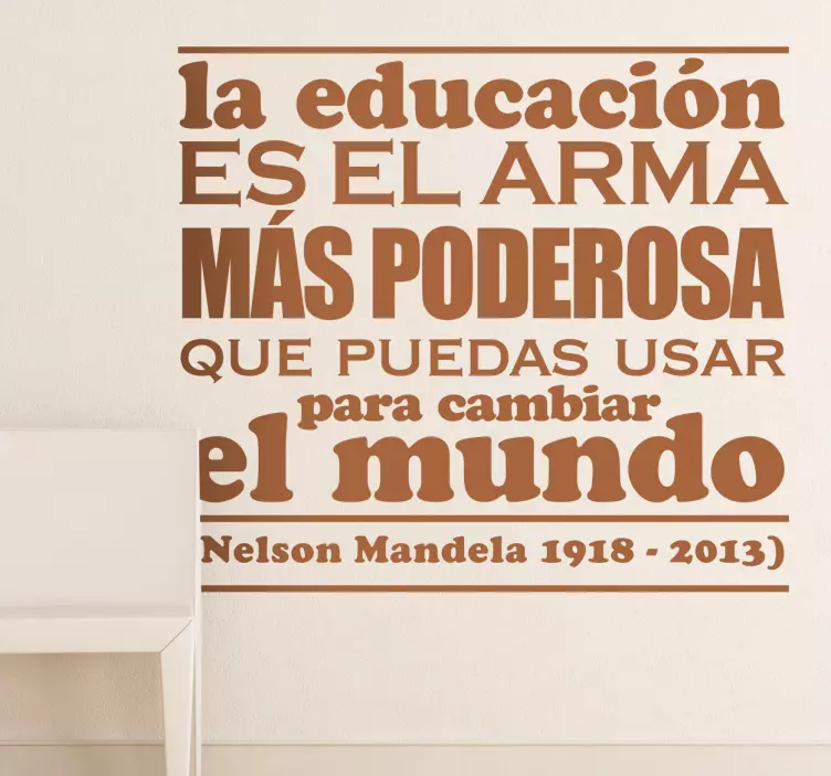 Vinilo decorativo Nelson Mandela - TenVinilo