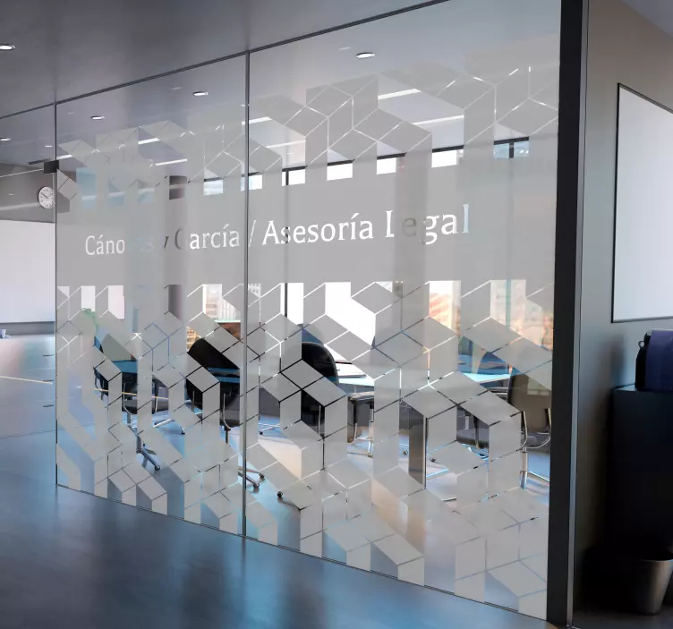 Vinilo para oficina bufete personalizado - TenVinilo