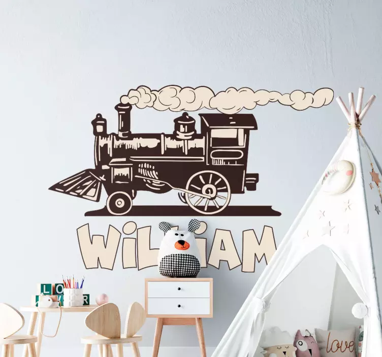 Vinilo personalizable Entrenar con nombre - TenVinilo