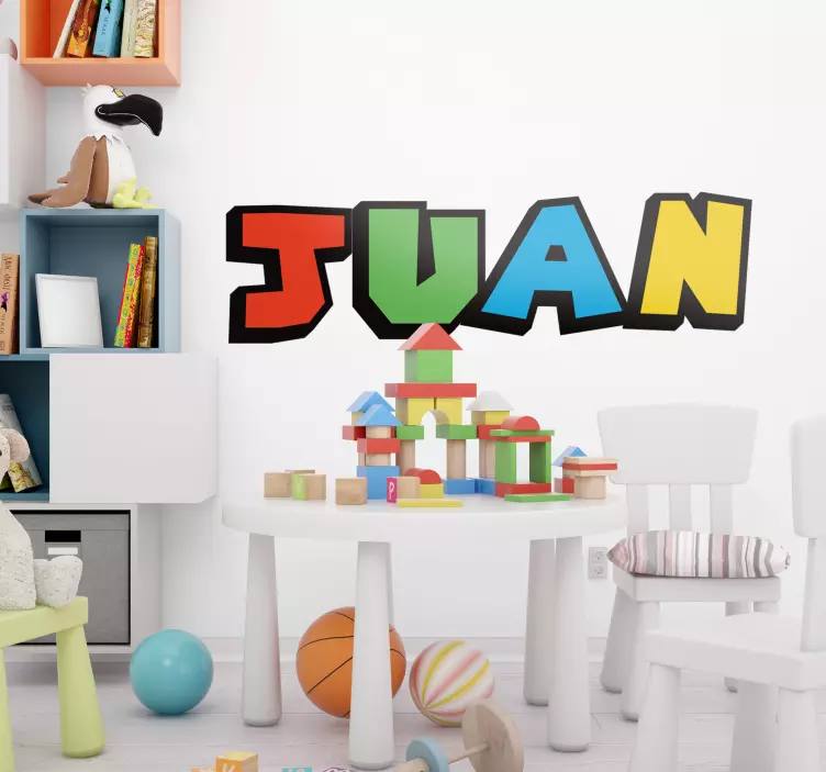 Pegatina decorativa colorida personalizable - TenVinilo