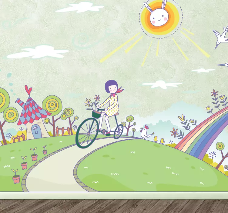 Vinilo decorativo planeta fantasía - TenVinilo