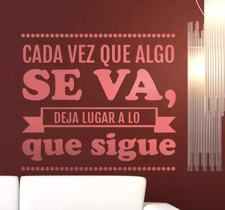 Vinilo decorativo se va Bucay - TenVinilo