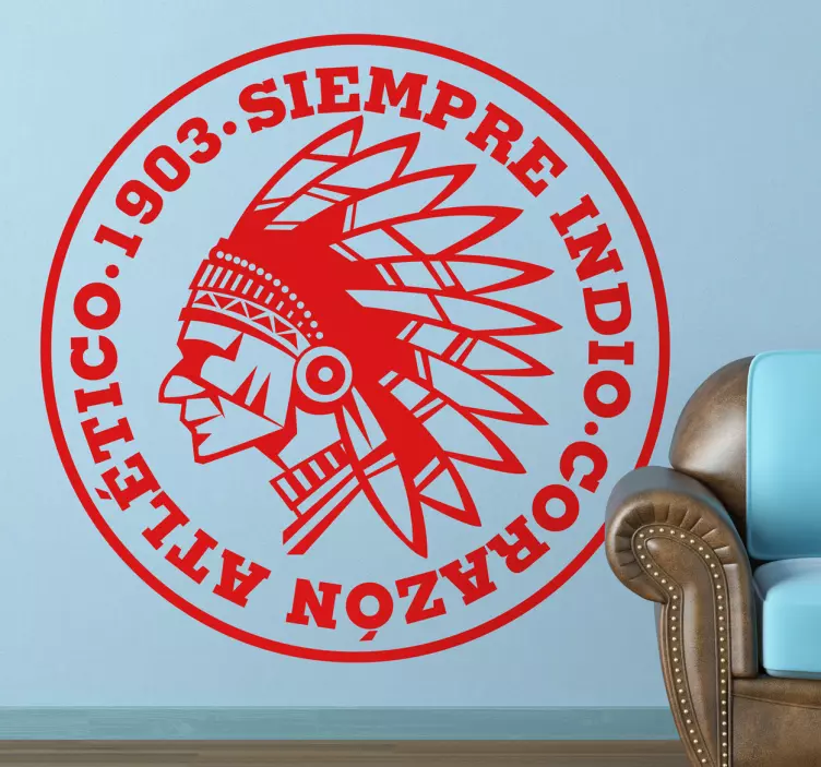 Vinilo decorativo siempre indio - TenVinilo