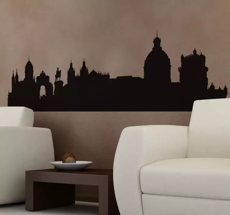 Vinilo decorativo skyline Lisboa - TenVinilo