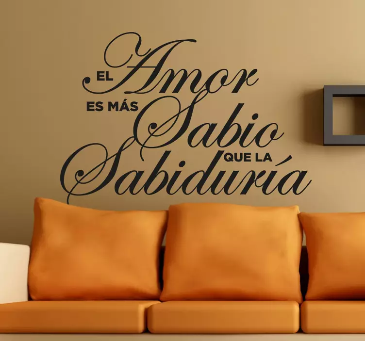 Vinilo decorativo sobre el amor Umberto Eco - TenVinilo
