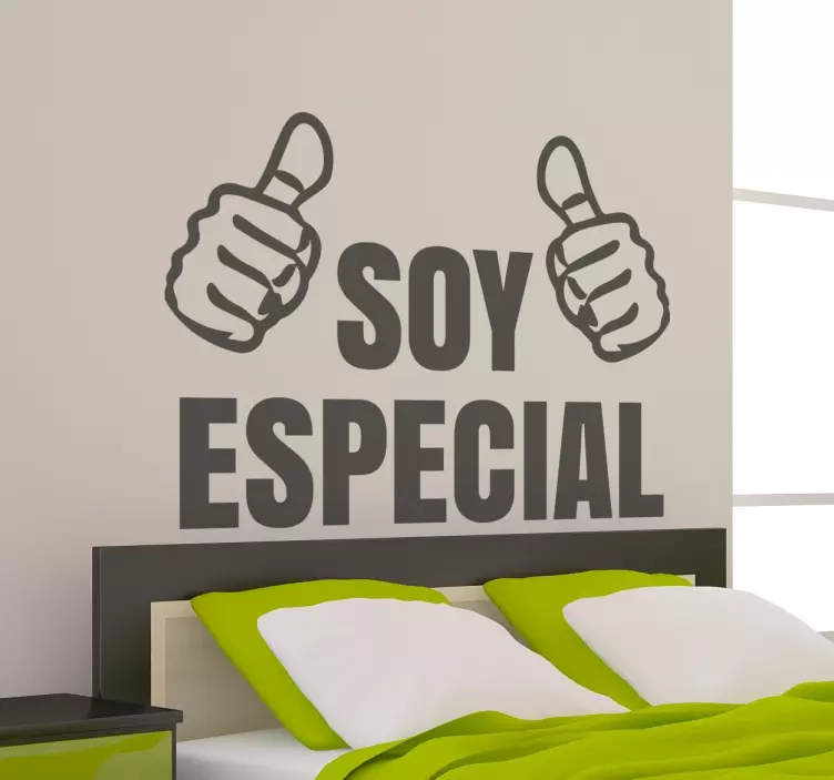 Vinilo decorativo soy especial - TenVinilo