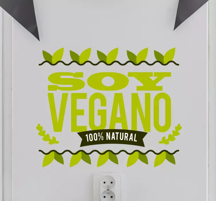 Vinilo decorativo soy vegano - TenVinilo