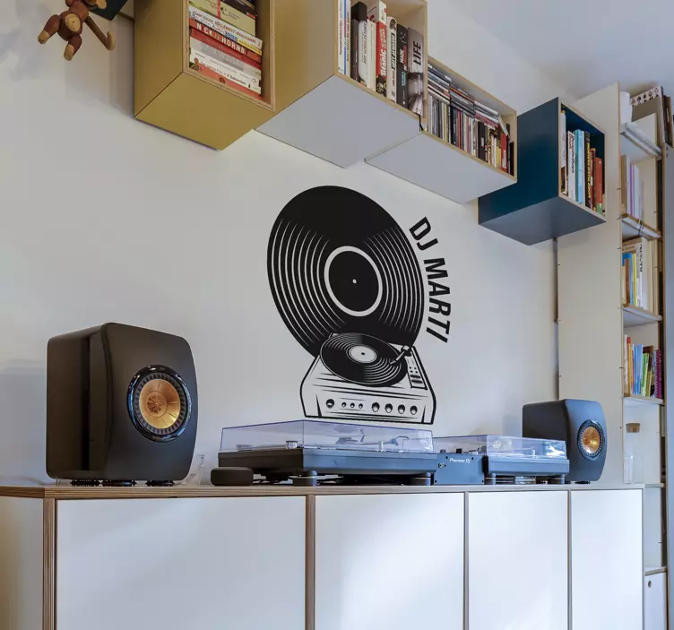 Vinilo decorativo tabla de dj - TenVinilo