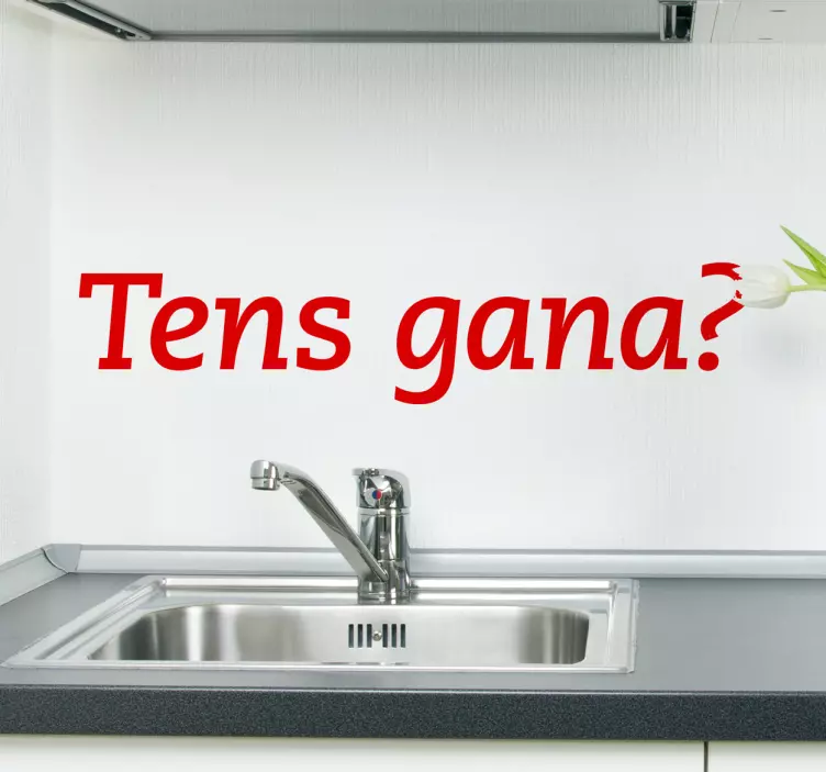 Vinilo decorativo tens gana - TenVinilo