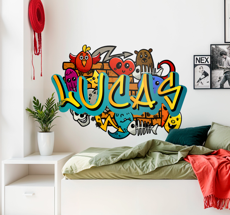Vinilo urban graffiti fulcolor  personalizable - TenVinilo