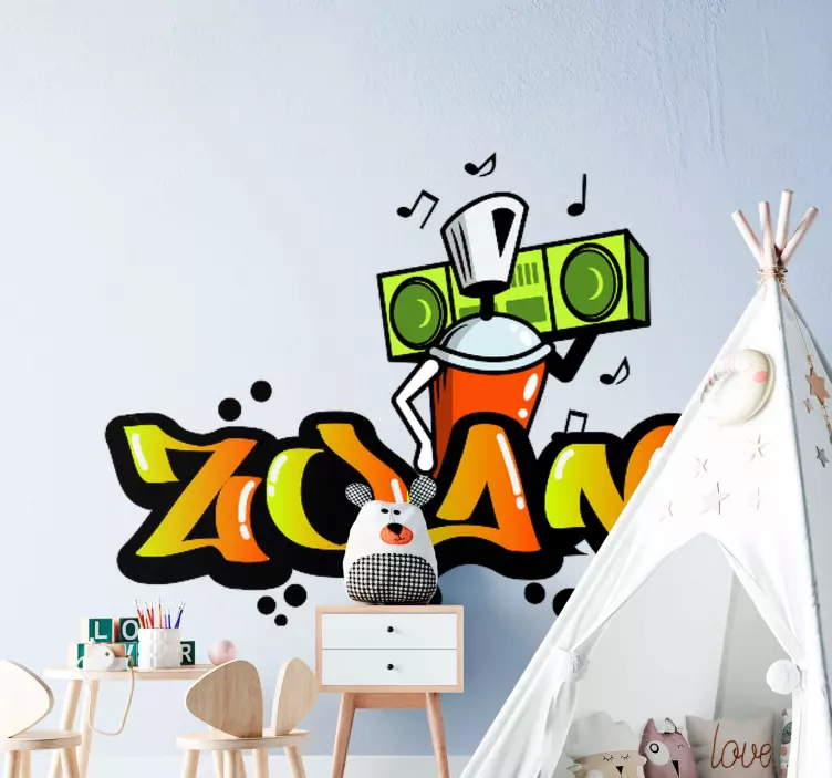 Vinilo urban Nombre personalizado graffiti - TenVinilo