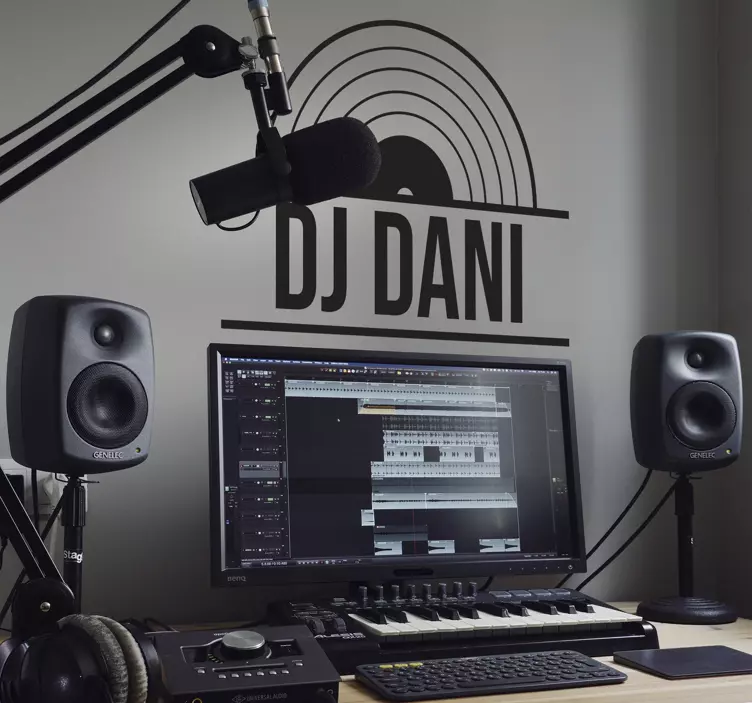 Vinilo dj nombre personalizado - TenVinilo