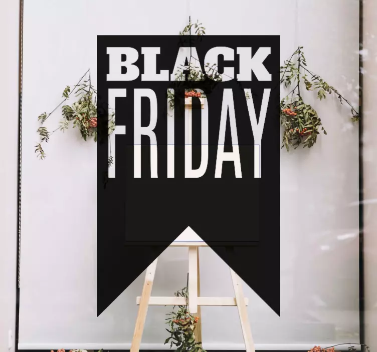 Vinilo Black Friday anuncio de venta audaz - TenVinilo