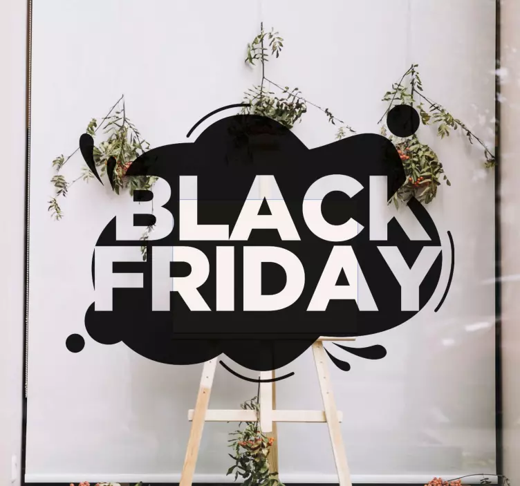 Vinilo Black Friday anuncio de venta de temporada - TenVinilo