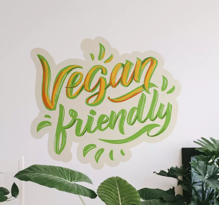 Vinilo escaparate apto para veganos - TenVinilo