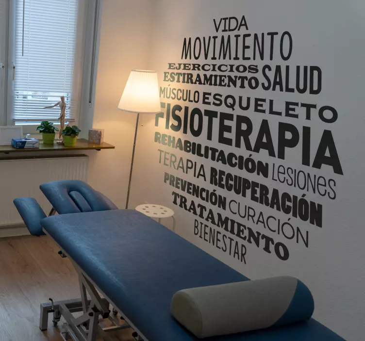 Vinilo frase fisioterapia - TenVinilo