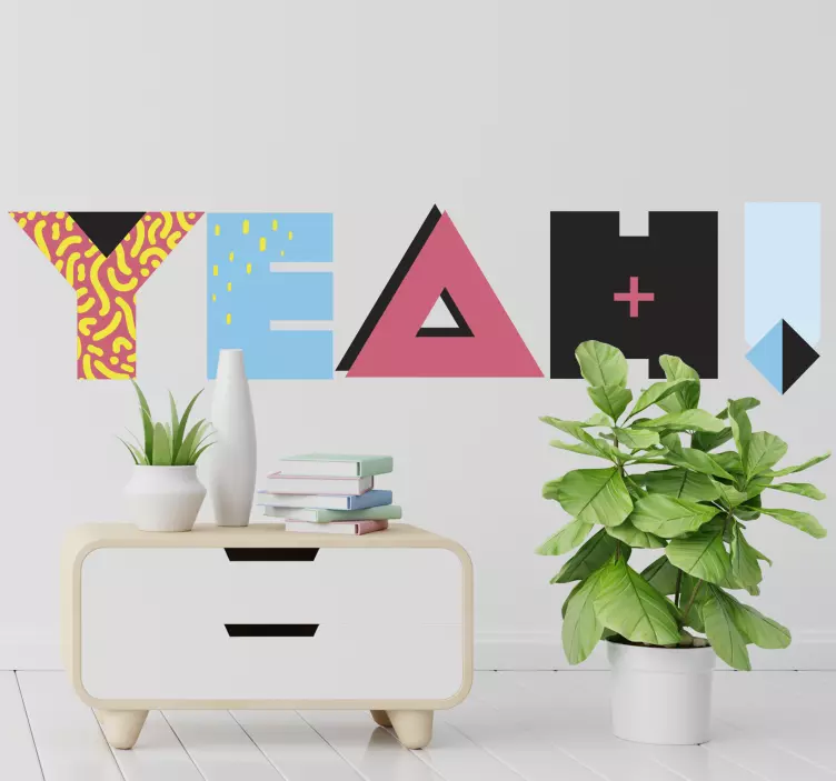 Vinilo frase célebre ¡sí! - TenVinilo