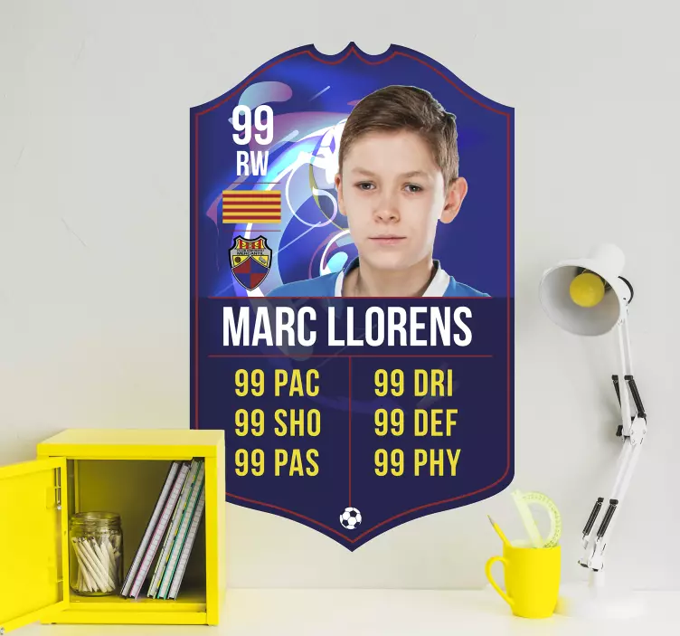 Vinilo FutCard personalizable - CE Mercantil - TenVinilo