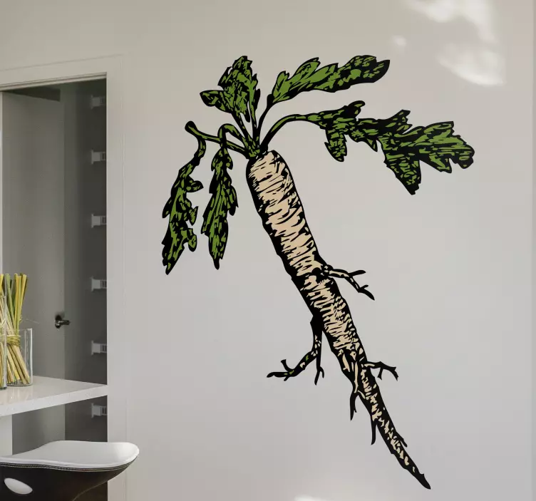 Vinilo ilustración zanahoria - TenVinilo