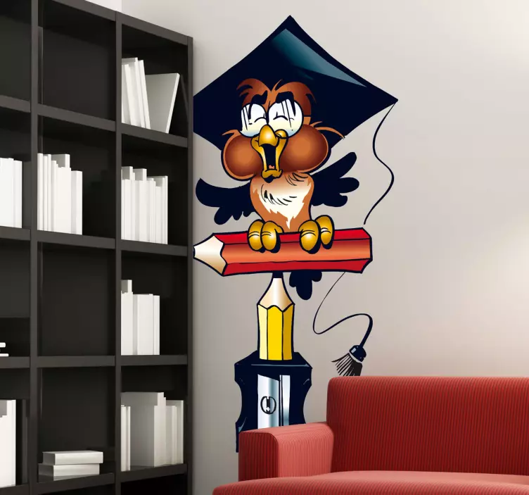 Vinilo infantil ave sacapuntas - TenVinilo
