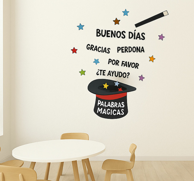 Vinilo infantil buenas maneras - TenVinilo