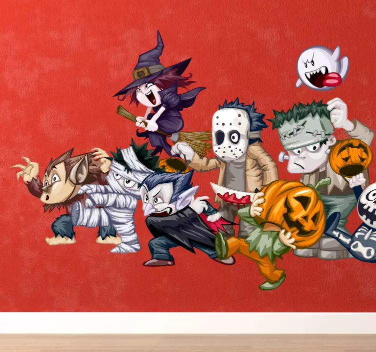 Vinilo infantil colección monstruos - TenVinilo