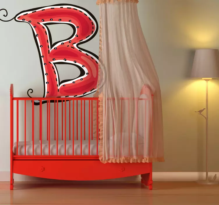 Vinilo infantil dibujo letra b - TenVinilo