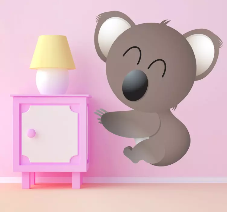 Vinilo infantil koala sonriendo - TenVinilo