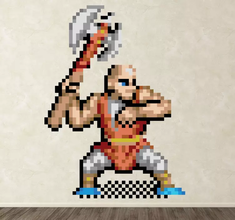 Vinilo gamer infantil personaje 8 bits - TenVinilo